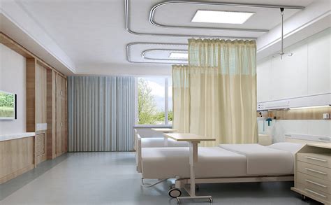 Hospital Clinic SPA Lab Cubicle Curtain Divider Privacy Screen Track C ...