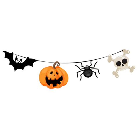 Halloween Garland PNG Images Transparent Background | PNG Play