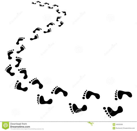 footprints clipart black and white - Clipground