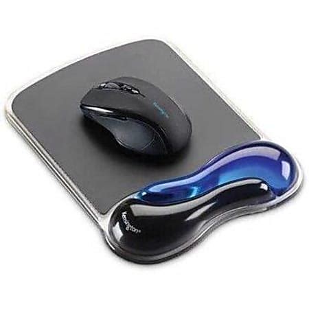 Kensington Duo Gel Mouse Pad Wrist Rest BlackBlue - Office Depot