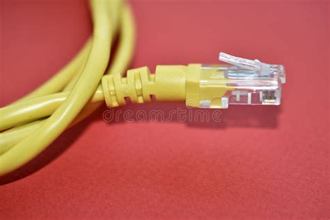 Twisted Pair-a Cable that is Used for Mounting Rj-45 Networks Stock Photo - Image of device ...