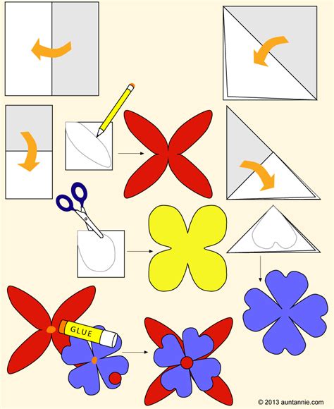 How to Make Paper Flowers - Friday Fun, for kids - Aunt Annie's Crafts