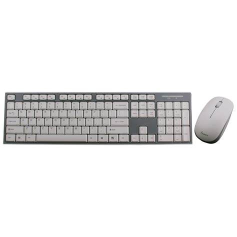 Wireless Multimedia Keyboard and Mouse Combo, White