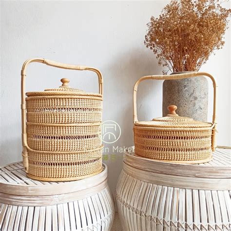 Bakul Rotan Tingkat / Rattan Basket / Bakul Rotan / Traditional Basket / Heritage Basket / Food ...