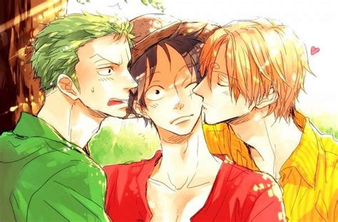 Luffy X Zoro Kiss