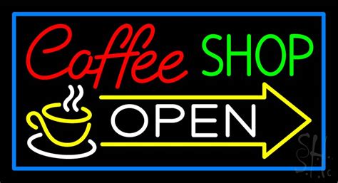 Coffee Shop Open LED Neon Sign - Coffee Open Neon Signs - Everything Neon