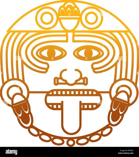 Aztec Sun God Symbol