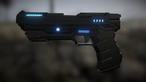 Futuristic Gun 3d Model