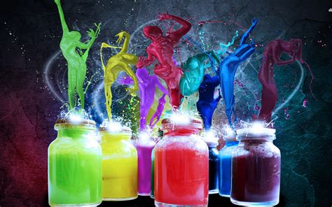 Colorful Paint Splash wallpaper | 3d and abstract | Wallpaper Better