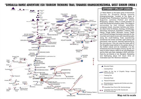 Sikkim Trekking Map