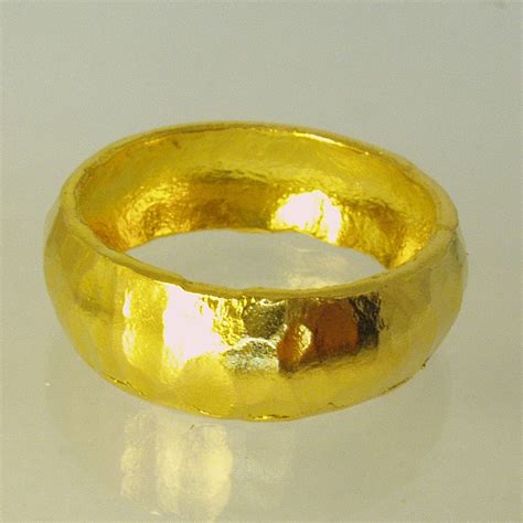 Pure Solid gold wedding band 24 Karat solid gold ring100%