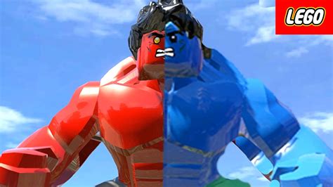 Lego Big Red Hulk Vs Blue Hulk Vs Hulk Transformation