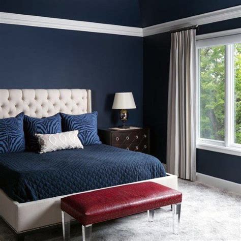 Top 50 Navy Blue Bedroom Design Ideas