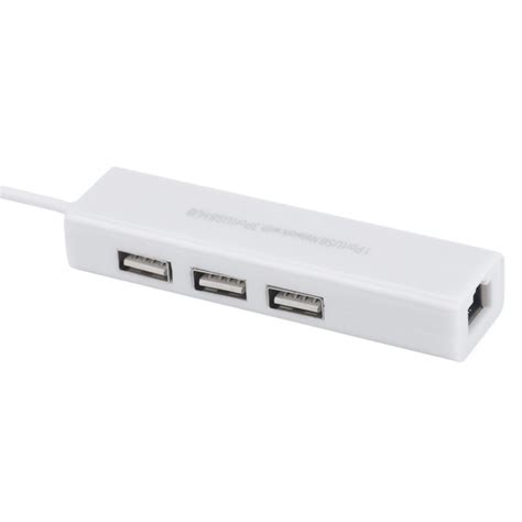 USB Hub 2.0 3 Ports and Ethernet Adapter via Micro USB Type B - Audiophonics