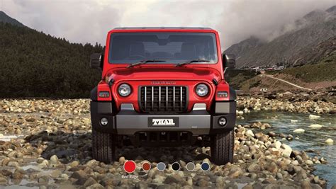 New Mahindra Thar Rage Red