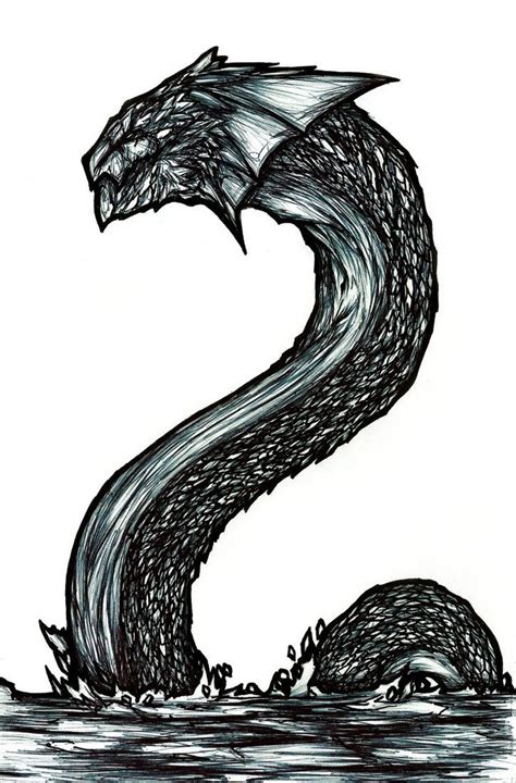 Sea Serpent | Sea creatures art, Sea serpent, Serpent tattoo