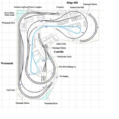 HO Layout Plan 11 by 12 Double Track Main Line - Upper Level - Model ...