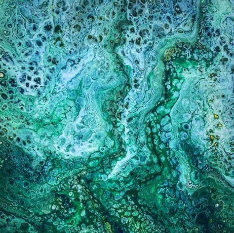 Sea Foam | Acrylic Fluid Painting by Adrian Reynolds