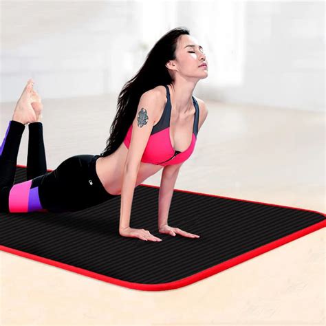 Non slip Yoga Mat 10mm Multifunctional Sports Yoga Mat For Fitness Gym Colchonete Mat 183*60 ...