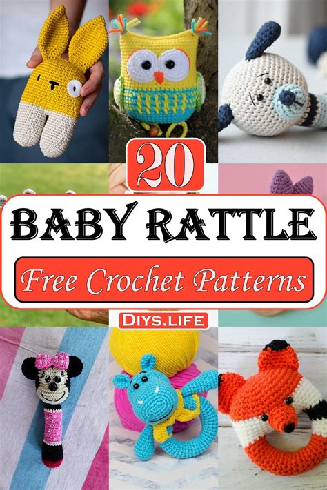 Crochet Baby Rattle Patterns For Newborns - DIYS