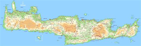 Mapas Detallados de Creta para Descargar Gratis e Imprimir