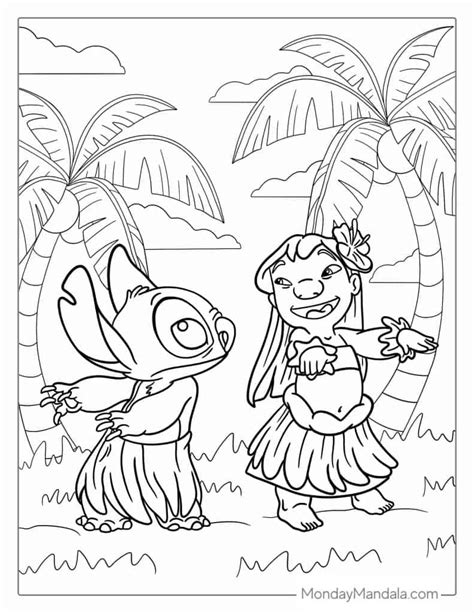 Lela And Stitch Coloring Pages