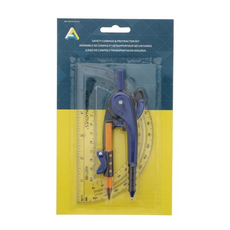 PROTRACTOR AND COMPASS SET - 082435271804