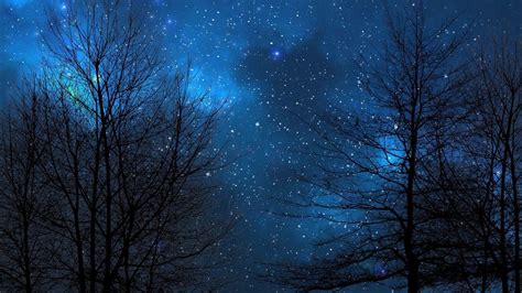 Blue Night Sky Wallpapers - Top Free Blue Night Sky Backgrounds - WallpaperAccess