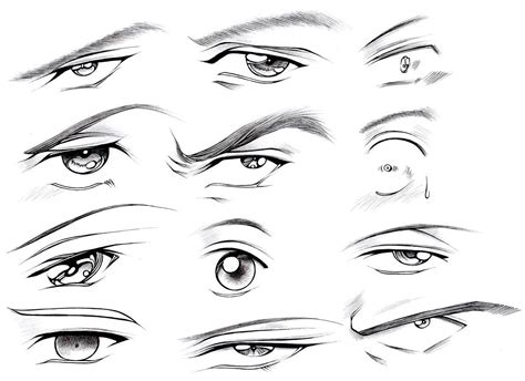 Male Eyes Drawing Reference and Sketches for Artists