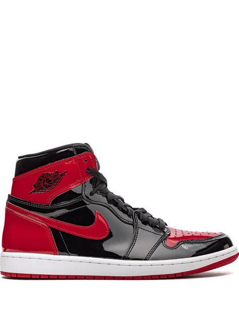 Jordan Air Jordan 1 Retro High OG "Bred Patent" Sneakers | Black | FARFETCH