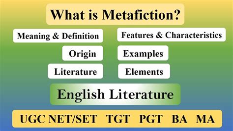 Metafiction in English Literature: Definition, Characteristics, Elements, Types, Examples, and ...