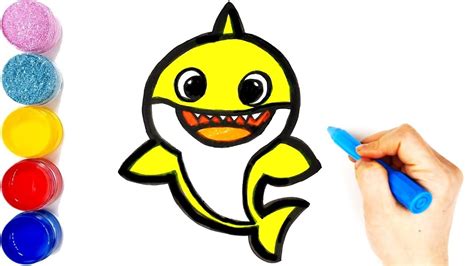 Cute Pinkfong Baby Shark Drawing - img-cyber