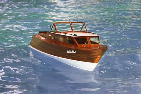 Queen 1960s Semi Scale RC Classic Sports Boat - Aero-Naut Wooden Kit