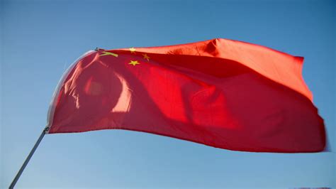 Red Flag Of China Waving Wind With Clear Stock Footage SBV-347407220 - Storyblocks