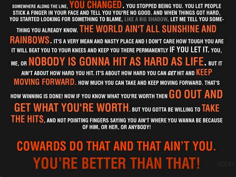 Rocky balboa speech sunshine and rainbows - veganjord