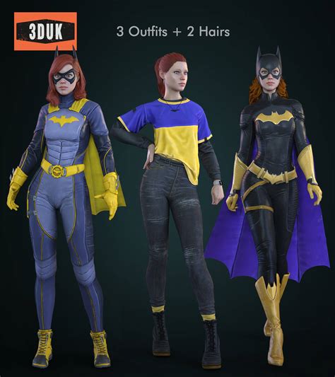 Batgirl Gotham Knights For G8F - PACK 1 Daz Content by 3DUK