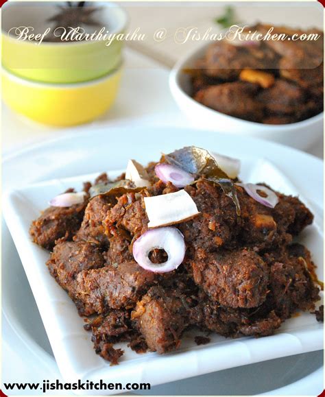 ! Jisha's Kitchen !: Kerala Spicy Beef Roast / Beef Ularthiyathu - Indian Recipes, Kerala Nadan ...