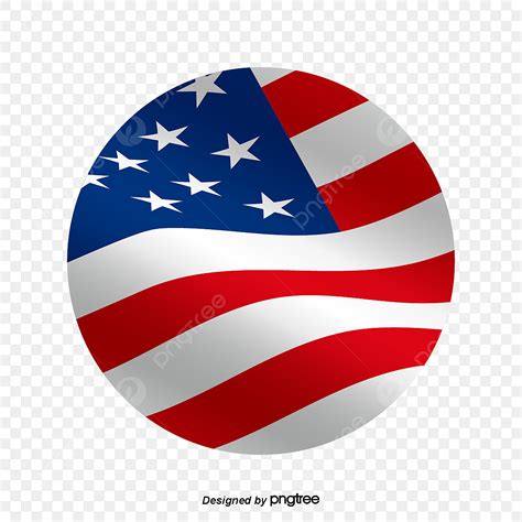 American Flag Flying Clipart PNG Images, The American Flag Flying With The Wind In A Cartoon ...