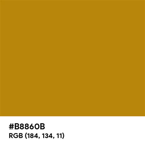 Dark Goldenrod color hex code is #B8860B