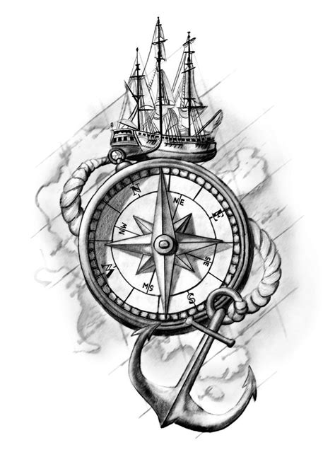 Compass Tattoo Design by cassiemunson-art on DeviantArt