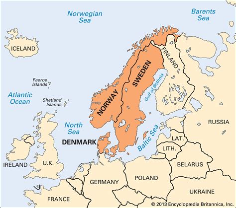 Scandinavia On World Map - Draw A Topographic Map