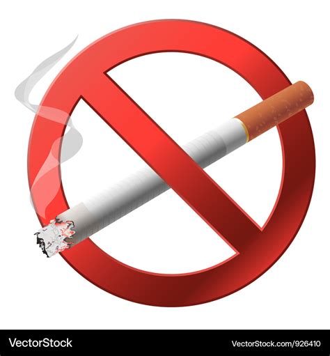 The sign no smoking Royalty Free Vector Image - VectorStock