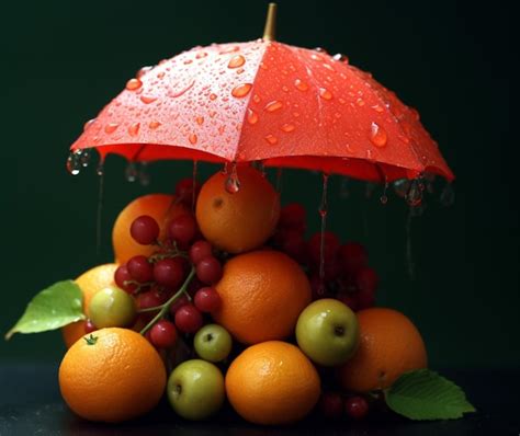 Premium AI Image | Umbrella Fruit