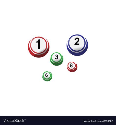 Bingo balls number Royalty Free Vector Image - VectorStock