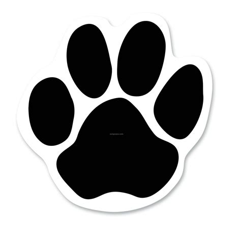 Dog Paw Print Template - ClipArt Best