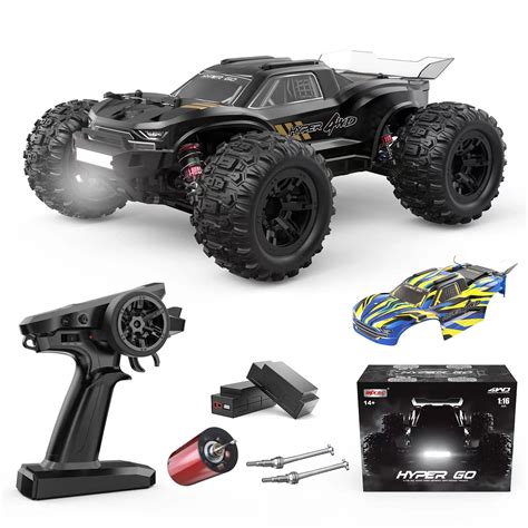 HYPER GO H16BM 1:16 4X4 RTR Brushless Fast RC Cars for Adults, Max ...