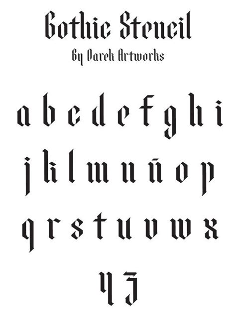 Gothic Stencil Font