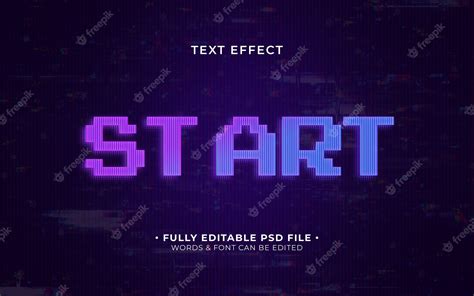 Premium PSD | Screen text effect