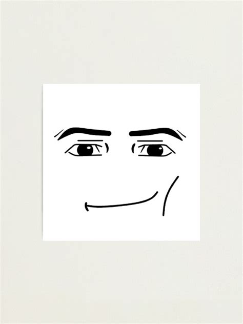 "ROBLOX MAN FACE " Photographic Print by CUTE-LIZ | Redbubble