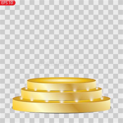 Stage podium with lighting stock vector. Illustration of place - 132522388